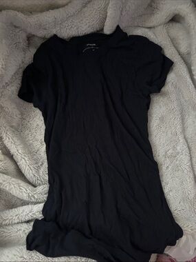 Vince Black Short-Sleeve Crew Tee